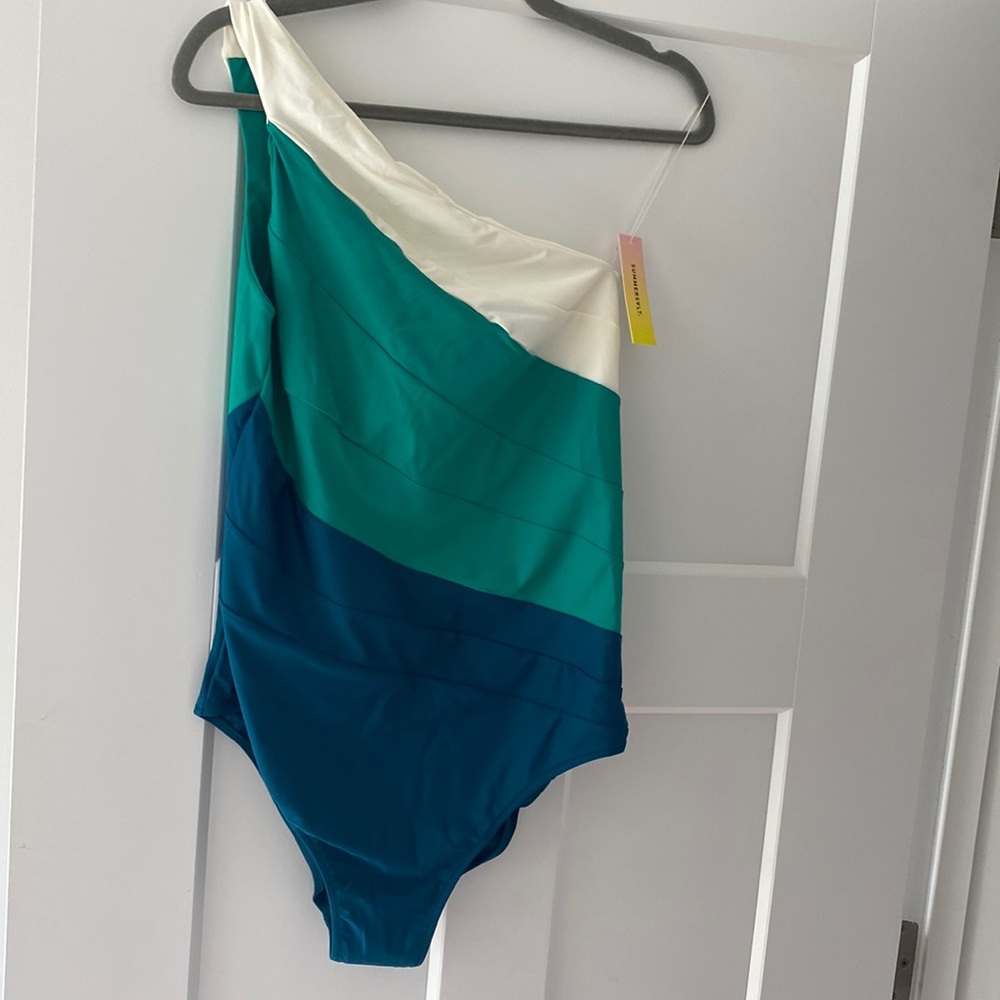 Beautiful Summersault Color Block Swim Suit!